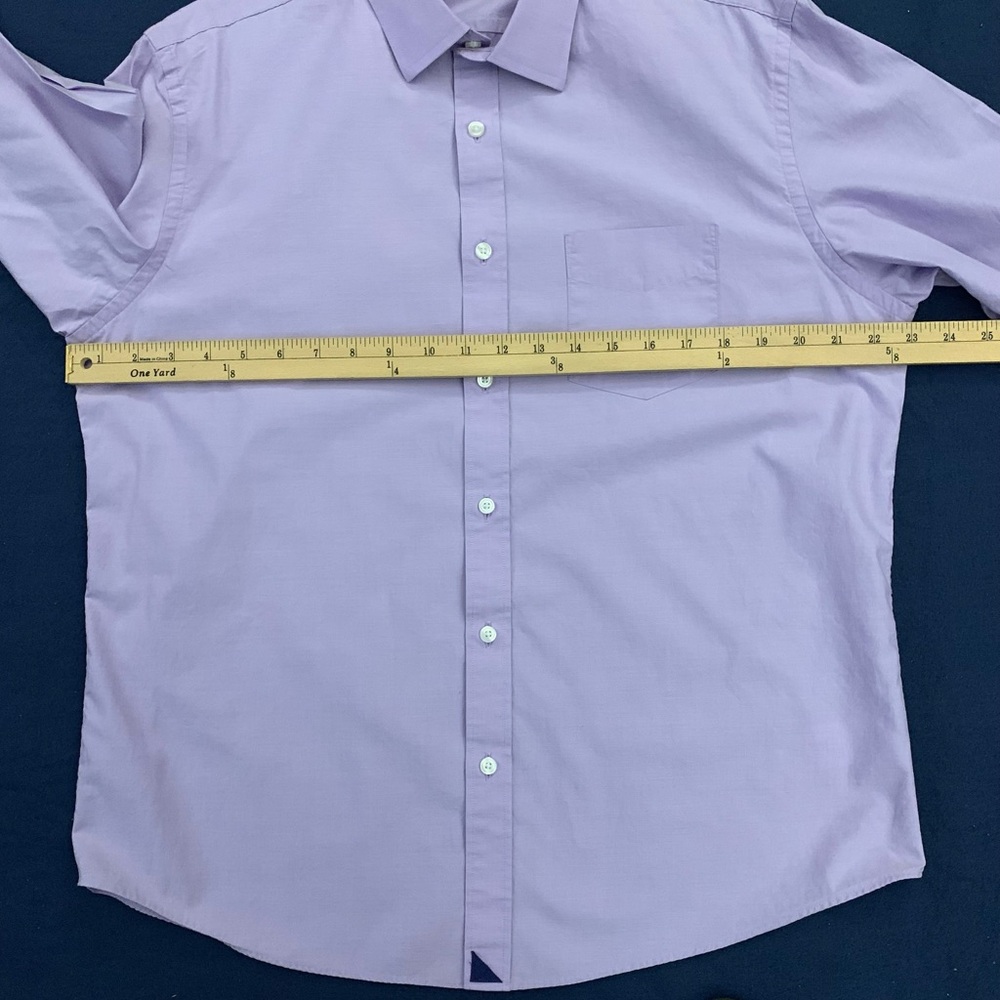 UNTUCKit LS 100% Cotton Lavender Shirt - Picture 4 of 5